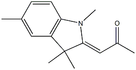 (1Z)-1-(1,3,3,5-tetramethylindol-2-ylidene)propan-2-one Structure