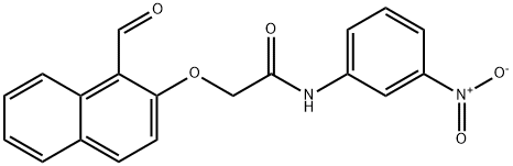 2-(1-formylnaphthalen-2-yl)oxy-N-(3-nitrophenyl)acetamide Structure