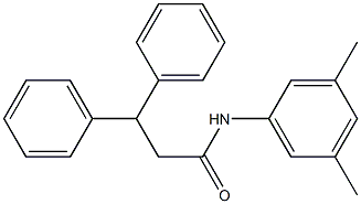 N-(3,5-dimethylphenyl)-3,3-diphenylpropanamide Structure