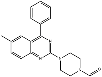 4-(6-methyl-4-phenylquinazolin-2-yl)piperazine-1-carbaldehyde 구조식 이미지