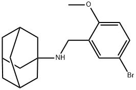 N-(5-bromo-2-methoxybenzyl)tricyclo[3.3.1.1~3,7~]decan-1-amine Structure