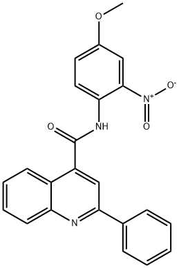 N-(4-methoxy-2-nitrophenyl)-2-phenylquinoline-4-carboxamide Structure