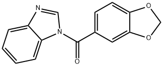 benzimidazol-1-yl(1,3-benzodioxol-5-yl)methanone Structure