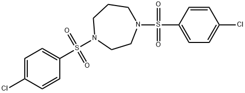 1,4-bis((4-chlorophenyl)sulfonyl)-1,4-diazepane Structure