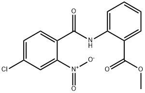 methyl 2-{[(4-chloro-2-nitrophenyl)carbonyl]amino}benzoate 구조식 이미지