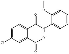 4-chloro-N-(2-methoxyphenyl)-2-nitrobenzamide 구조식 이미지