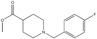 Methyl 1-[(4-fluorophenyl)methyl]piperidine-4-carboxylate 구조식 이미지