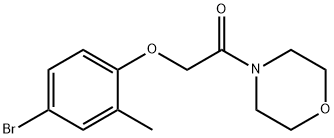 4-[(4-bromo-2-methylphenoxy)acetyl]morpholine Structure