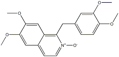 Isoquinoline,1-[(3,4-dimethoxyphenyl)methyl]-6,7-dimethoxy-, 2-oxide 구조식 이미지