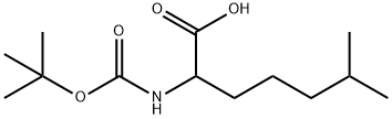 Boc-RS-2-amino-6-methyl-Heptanoic acid 구조식 이미지