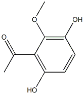 1-(3,6-dihydroxy-2-methoxyphenyl)ethanone 구조식 이미지