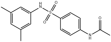 N-(4-{[(3,5-dimethylphenyl)amino]sulfonyl}phenyl)acetamide 구조식 이미지
