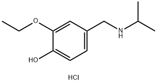 2-ethoxy-4-{[(propan-2-yl)amino]methyl}phenol hydrochloride 구조식 이미지