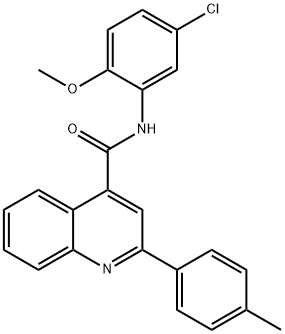 N-(5-chloro-2-methoxyphenyl)-2-(4-methylphenyl)quinoline-4-carboxamide Structure