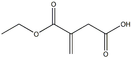 Butanedioic acid, methylene-, 1-ethyl ester Structure