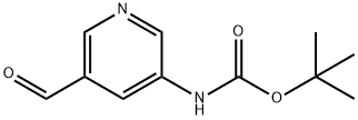 tert-butyl N-(5-formylpyridin-3-yl)carbamate 구조식 이미지
