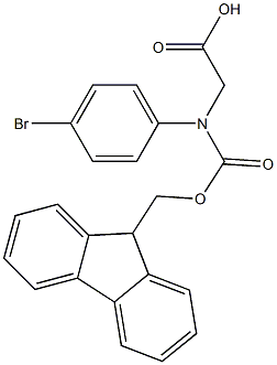 N-Fmoc-RS-4-Bromophenylglycine 구조식 이미지