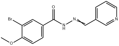 3-bromo-4-methoxy-N'-(3-pyridinylmethylene)benzohydrazide Structure