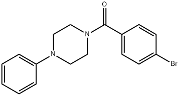 (4-bromophenyl)(4-phenylpiperazin-1-yl)methanone Structure