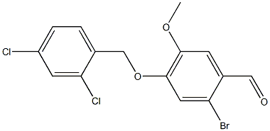 2-bromo-4-[(2,4-dichlorophenyl)methoxy]-5-methoxybenzaldehyde Structure