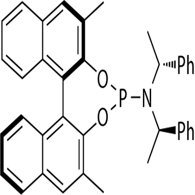 (11bR)- 2,6-dimethyl-N,N-bis[(1R)-1-
phenylethyl]-Dinaphtho[2,1-d:1',2'-f][1,3,2]dioxaphosphepin-
4-amine Structure