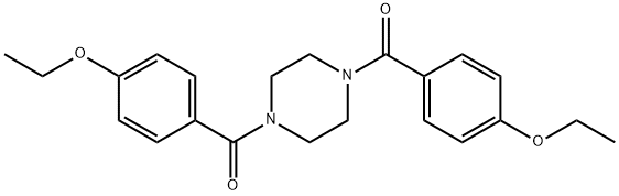 [4-(4-ethoxybenzoyl)piperazin-1-yl]-(4-ethoxyphenyl)methanone Structure