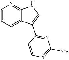 4-(1H-PYRROLO[2,3-B]PYRIDIN-3-YL)PYRIMIDIN-2-AMINE 구조식 이미지