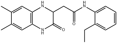 2-(6,7-dimethyl-3-oxo-1,2,3,4-tetrahydroquinoxalin-2-yl)-N-(2-ethylphenyl)acetamide Structure