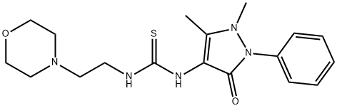 1-(1,5-dimethyl-3-oxo-2-phenyl-2,3-dihydro-1H-pyrazol-4-yl)-3-(2-morpholinoethyl)thiourea 구조식 이미지