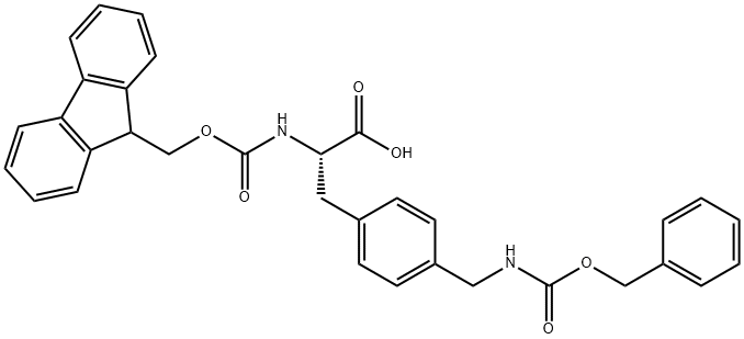 N-Fmoc-L-4-aminomethyl(Cbz)Phenylalanine Structure