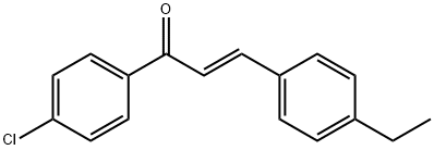 (2E)-1-(4-chlorophenyl)-3-(4-ethylphenyl)prop-2-en-1-one 구조식 이미지