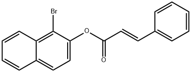 1-bromo-2-naphthyl 3-phenylacrylate Structure