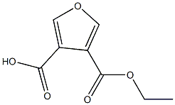 3,4-Furandicarboxylicacid, 3-ethyl ester 구조식 이미지