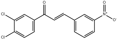 (2E)-1-(3,4-dichlorophenyl)-3-(3-nitrophenyl)prop-2-en-1-one 구조식 이미지