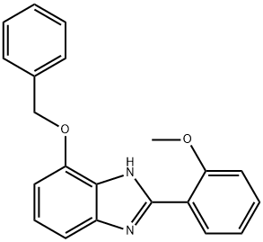 4-Benzyloxy-2-(2-methoxy-phenyl)-1H-benzoimidazole Structure