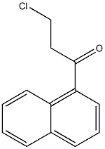 1-Propanone, 3-chloro-1-(1-naphthalenyl)- Structure