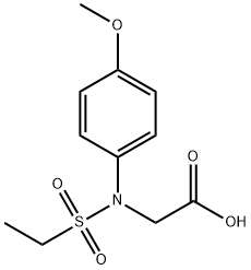 [Ethanesulfonyl-(4-methoxy-phenyl)-amino]-acetic acid 구조식 이미지