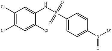 4-nitro-N-(2,4,5-trichlorophenyl)benzenesulfonamide 구조식 이미지