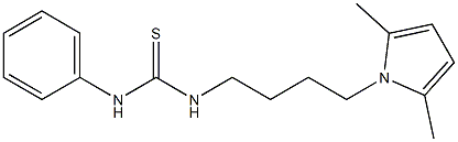 1-[4-(2,5-dimethylpyrrol-1-yl)butyl]-3-phenylthiourea Structure