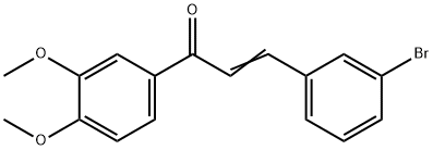 (2E)-3-(3-bromophenyl)-1-(3,4-dimethoxyphenyl)prop-2-en-1-one Structure