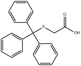 Acetic acid, [(triphenylmethyl)thio]- 구조식 이미지