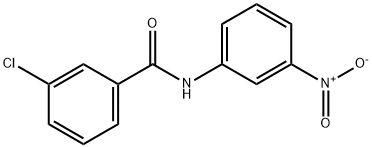 3-chloro-N-(3-nitrophenyl)benzamide 구조식 이미지