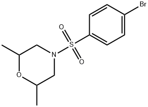4-(4-bromophenyl)sulfonyl-2,6-dimethylmorpholine Structure
