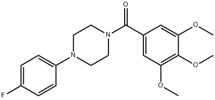 (4-(4-fluorophenyl)piperazin-1-yl)(3,4,5-trimethoxyphenyl)methanone Structure