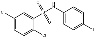 2,5-dichloro-N-(4-iodophenyl)benzenesulfonamide Structure