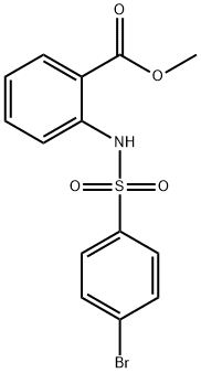 methyl 2-((4-bromophenyl)sulfonamido)benzoate 구조식 이미지
