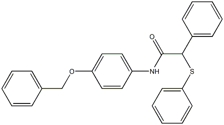 2-phenyl-N-(4-phenylmethoxyphenyl)-2-phenylsulfanylacetamide Structure