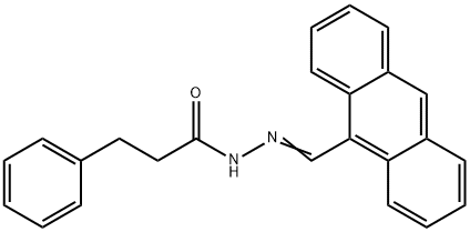 N'-(9-anthrylmethylene)-3-phenylpropanohydrazide 구조식 이미지