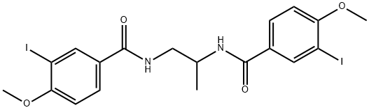 N,N'-1,2-propanediylbis(3-iodo-4-methoxybenzamide) Structure