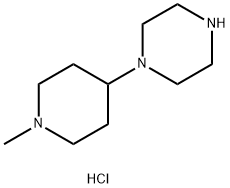 1-(1-METHYLPIPERIDIN-4-YL)PIPERAZINE 3HCL Structure